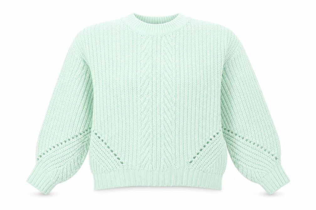Dorothy Perkins Womens Green Round Neck Acrylic Pullover Jumper Size S