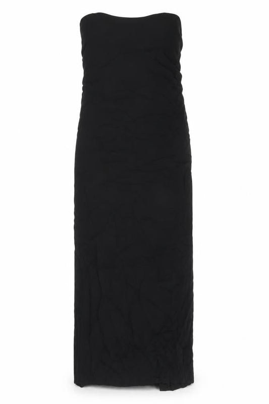 Zara Womens Black Viscose Tank Dress Size XS Round Neck Zip