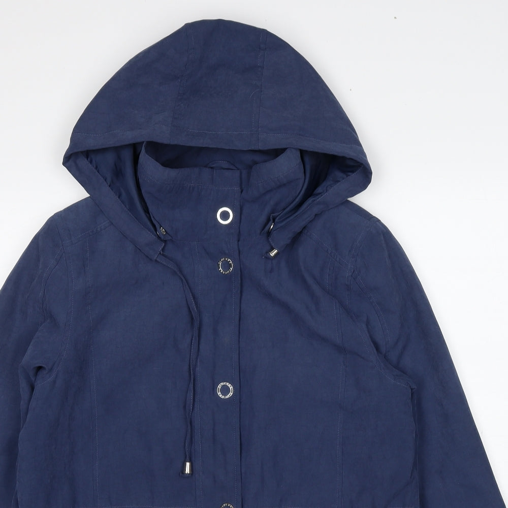 Finesse Womens Blue Jacket Size 12 Zip