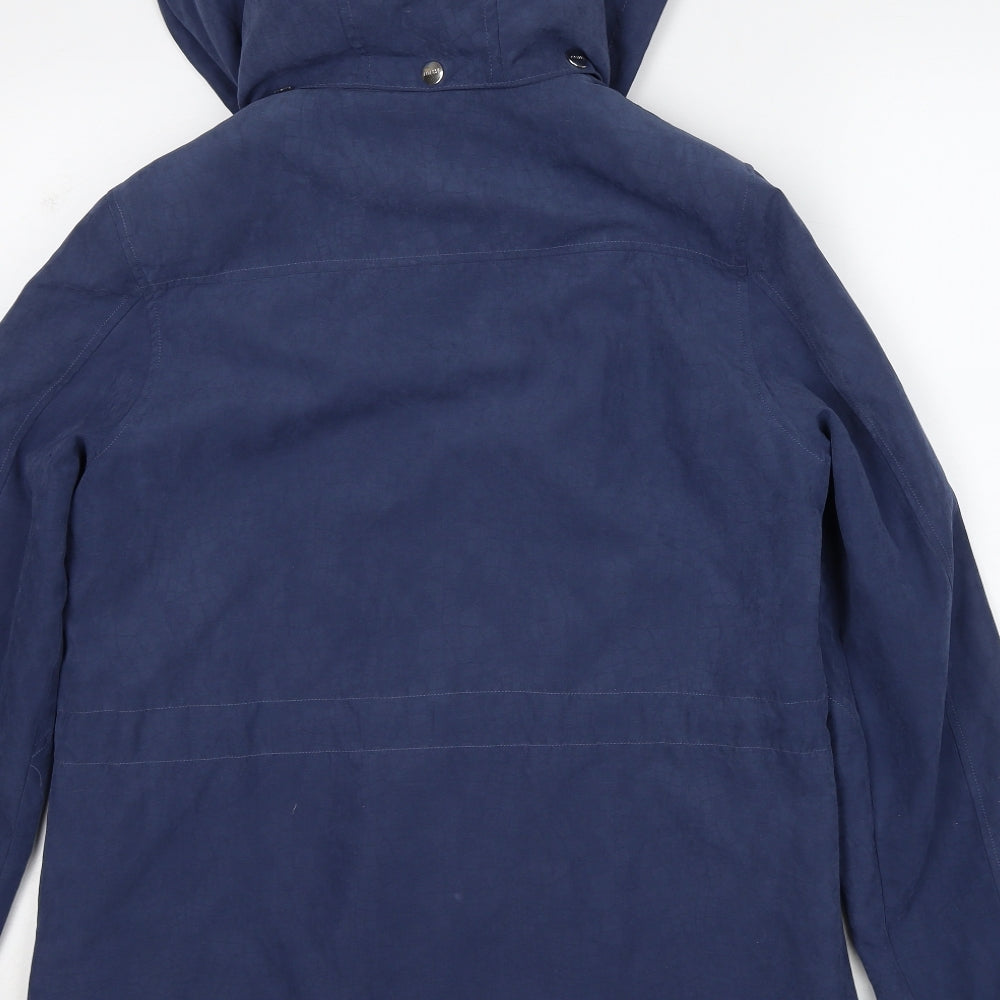 Finesse Womens Blue Jacket Size 12 Zip