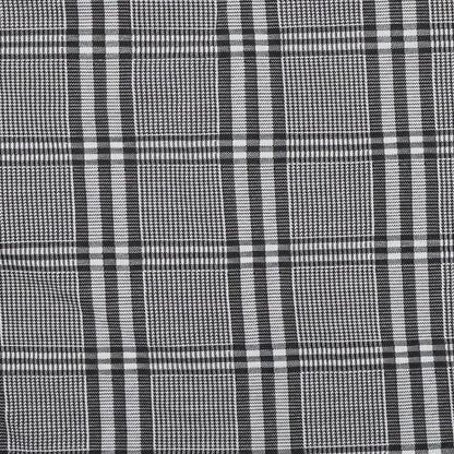 Innocence Womens Black Plaid Polyester Basic T-Shirt Size 14 Round Neck