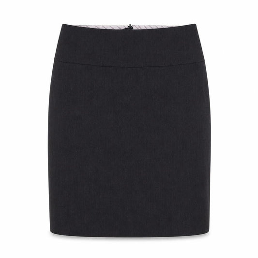 Class Club Womens Black Polyester A-Line Skirt Size 14 Zip