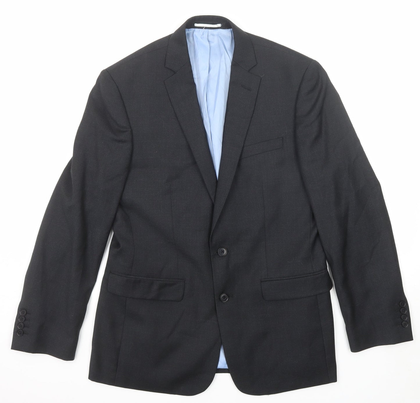 Charles Wilson Mens Grey Wool Jacket Suit Jacket Size 40 Regular