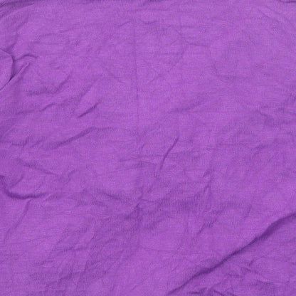 Minuet Womens Purple V-Neck Viscose Pullover Jumper Size 14