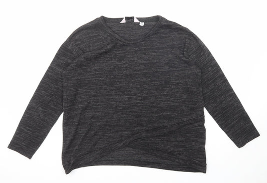 Dorothy Perkins Womens Black Round Neck Polyester Pullover Jumper Size 8