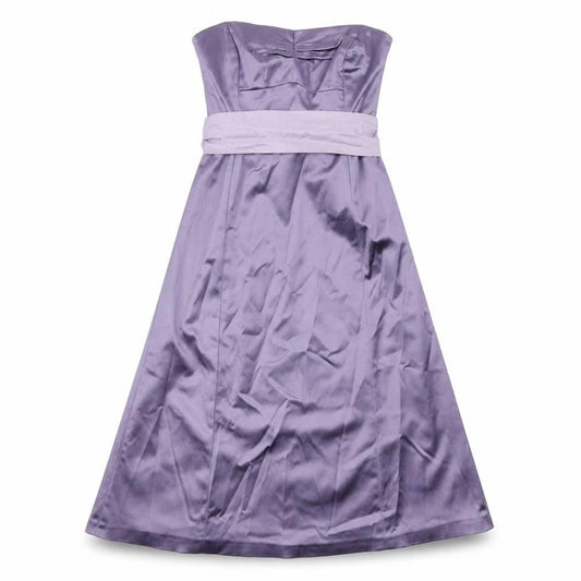 Coast Womens Purple Colourblock Acetate Ball Gown Size 8 Off the Shoulder Zip