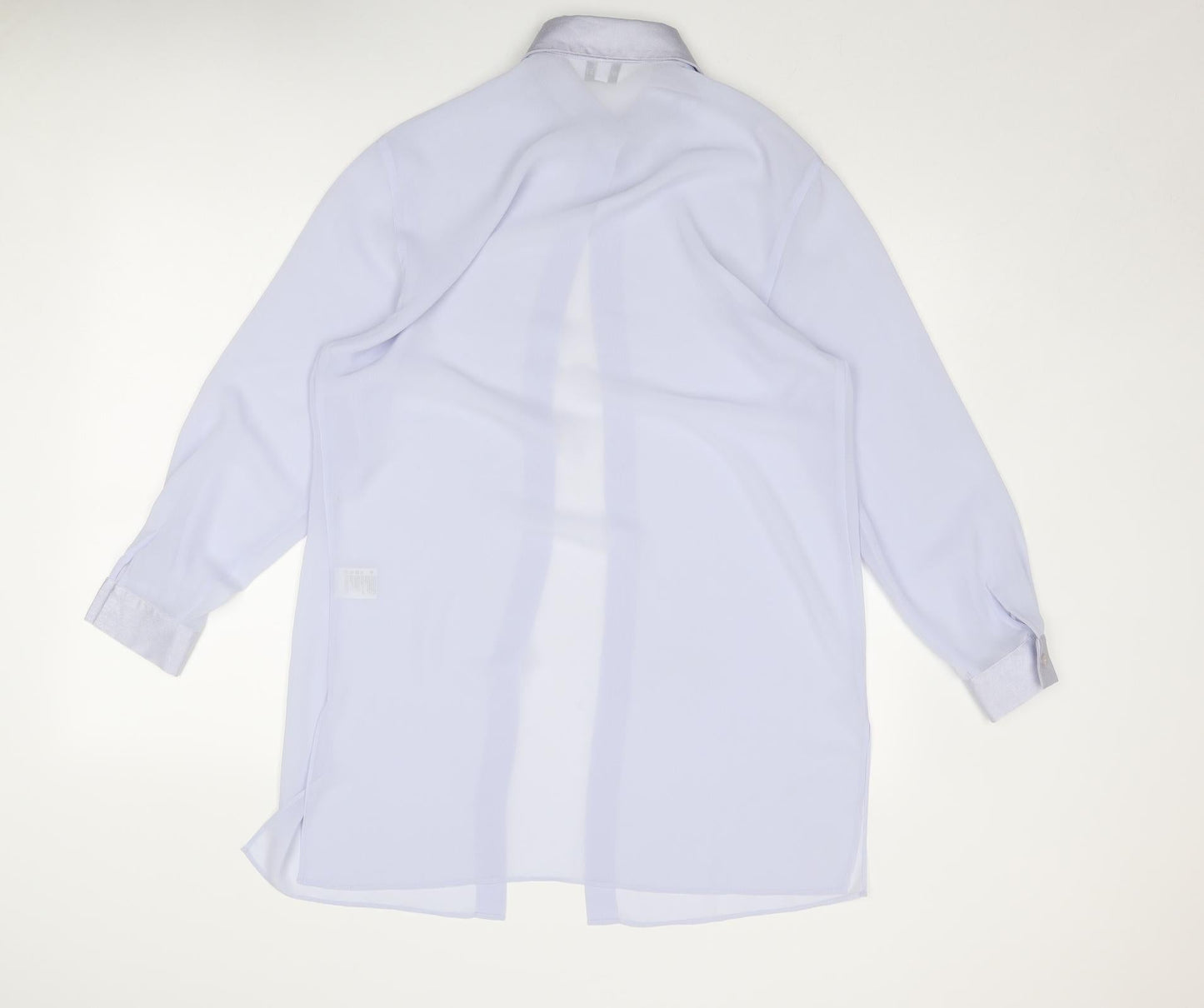 Whimsy Womens Purple Polyester Tunic Blouse Size 10 Collared