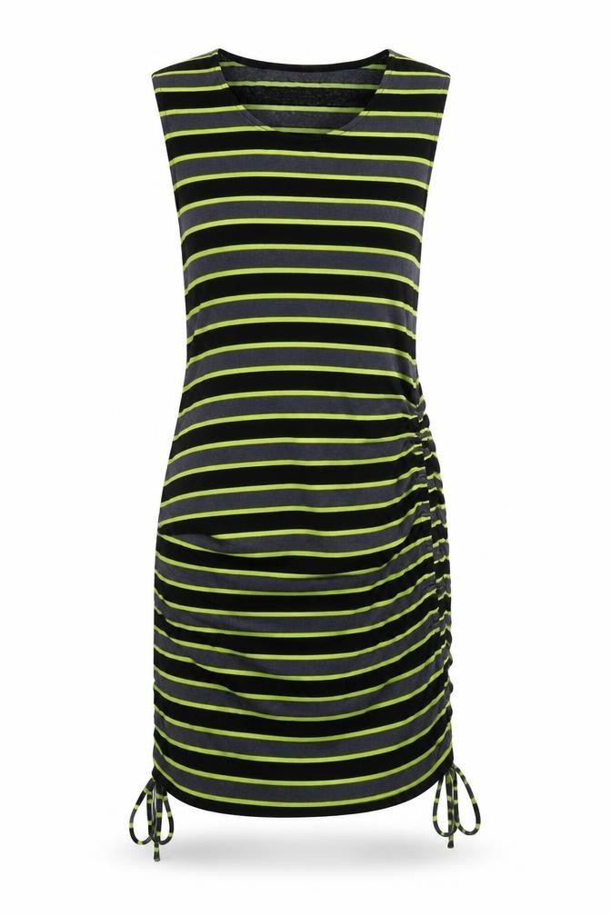 Divided by H&M Womens Black Striped Polyester Tank Dress Size S Round Neck Pullover