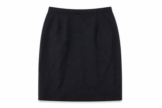 Marks & Spencer Womens Grey Wool A-Line Skirt Size 12 Zip