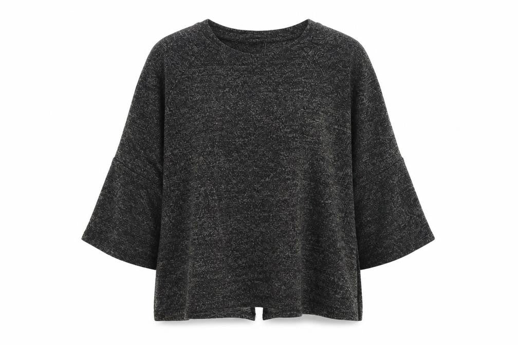 COIN 1804 Womens Grey Round Neck Viscose Pullover Jumper Size L