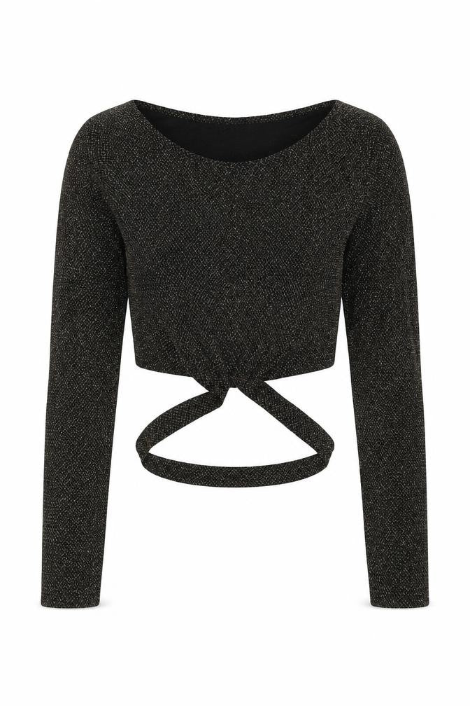 Missguided Womens Gold Round Neck Geometric Polyester Pullover Jumper Size 8