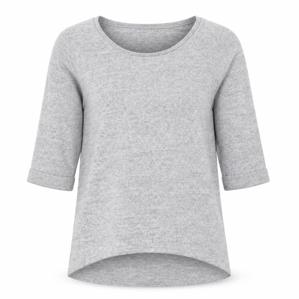 New Look Womens Grey Round Neck Polyester Pullover Jumper Size 8