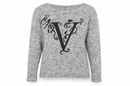 Divided by H&M Womens Grey Round Neck Viscose Pullover Jumper Size XS