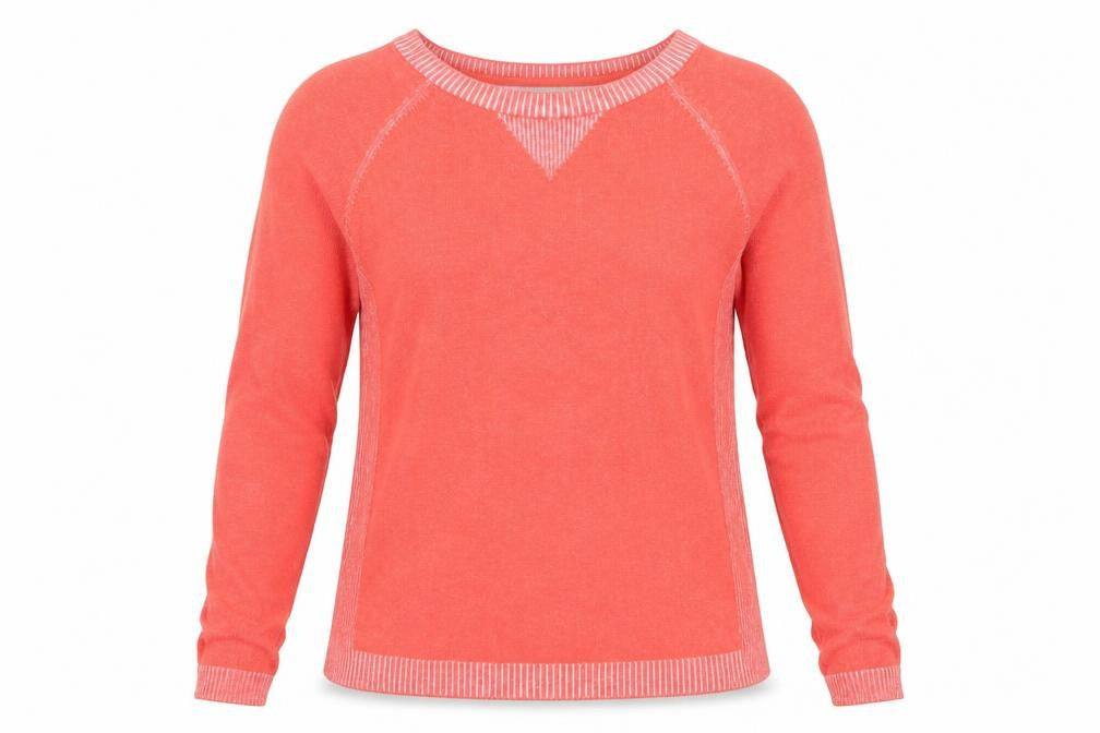 Limited Collection Womens Red Round Neck Cotton Pullover Jumper Size 10
