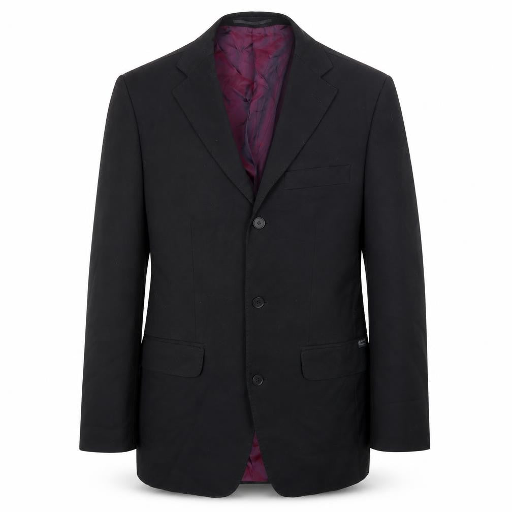 Evolution Mens Black Polyester Jacket Suit Jacket Size 36 Regular