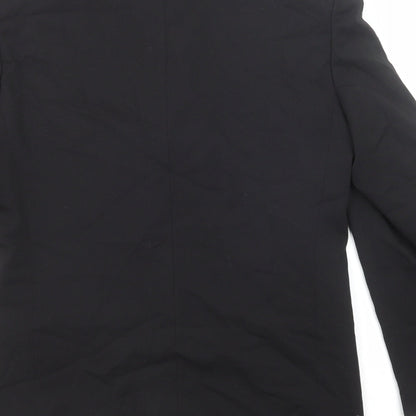 Evolution Mens Black Polyester Jacket Suit Jacket Size 36 Regular
