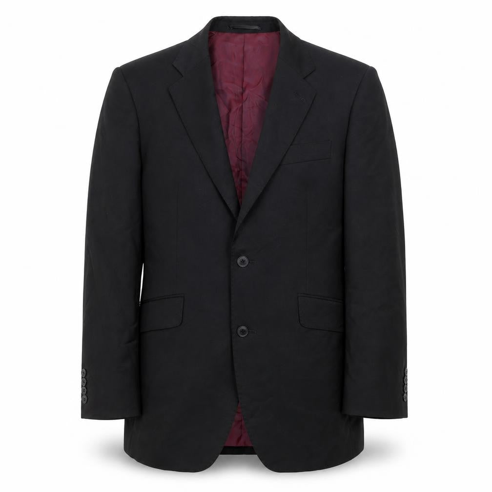 Evolution Mens Black Polyester Jacket Suit Jacket Size 38 Regular