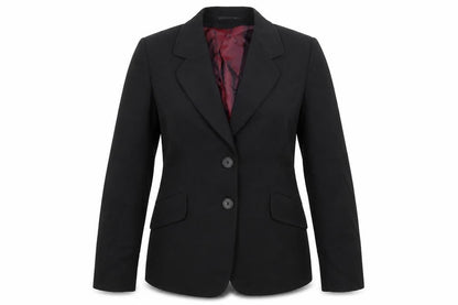 Evolution Womens Black Polyester Jacket Suit Jacket Size 12