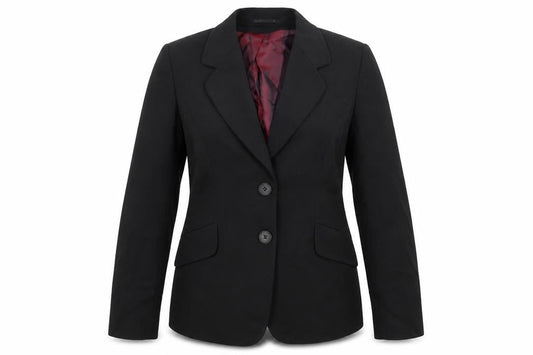 Evolution Womens Black Polyester Jacket Suit Jacket Size 12