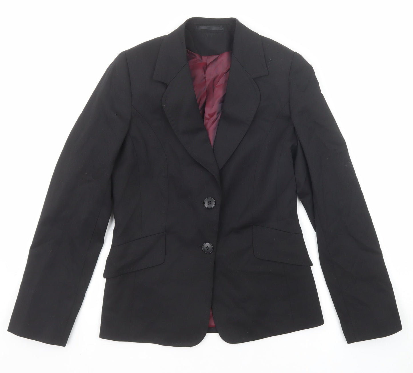 Evolution Womens Black Polyester Jacket Suit Jacket Size 8
