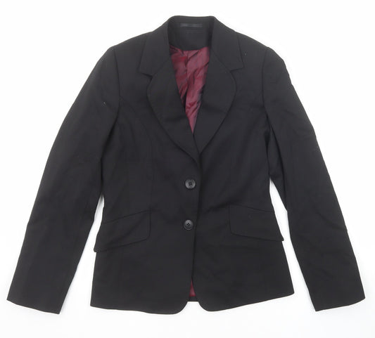 Evolution Womens Black Polyester Jacket Suit Jacket Size 8