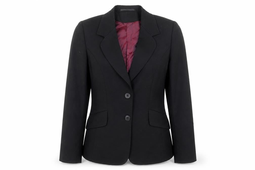 Evolution Womens Black Polyester Jacket Suit Jacket Size 8
