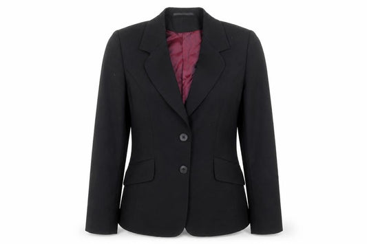 Evolution Womens Black Polyester Jacket Suit Jacket Size 8
