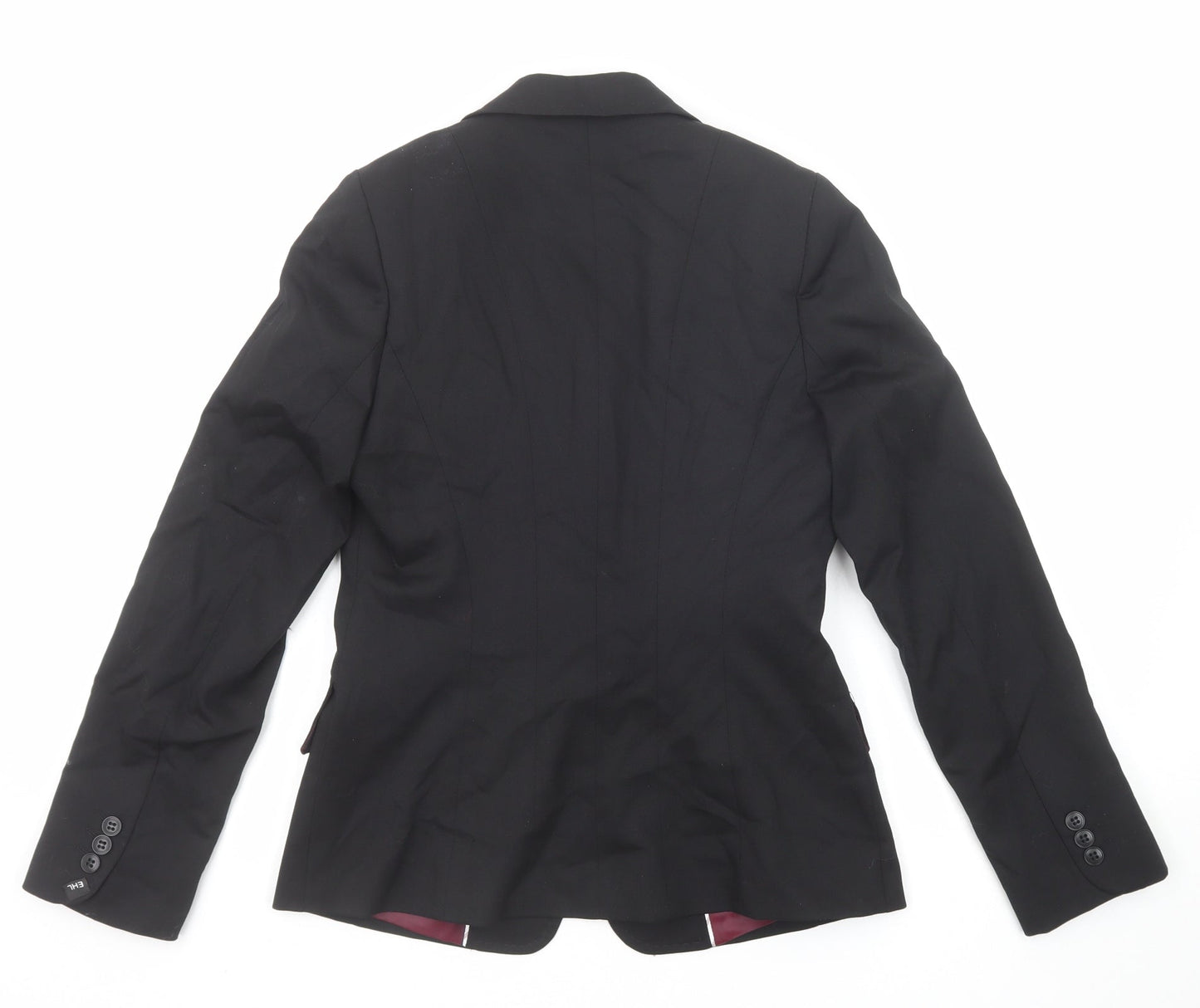 Evolution Womens Black Polyester Jacket Suit Jacket Size 8