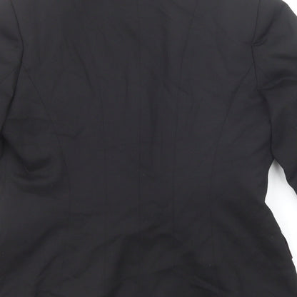 Evolution Womens Black Polyester Jacket Suit Jacket Size 8