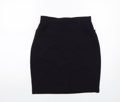 Next Womens Blue Polyester A-Line Skirt Size 12 Zip