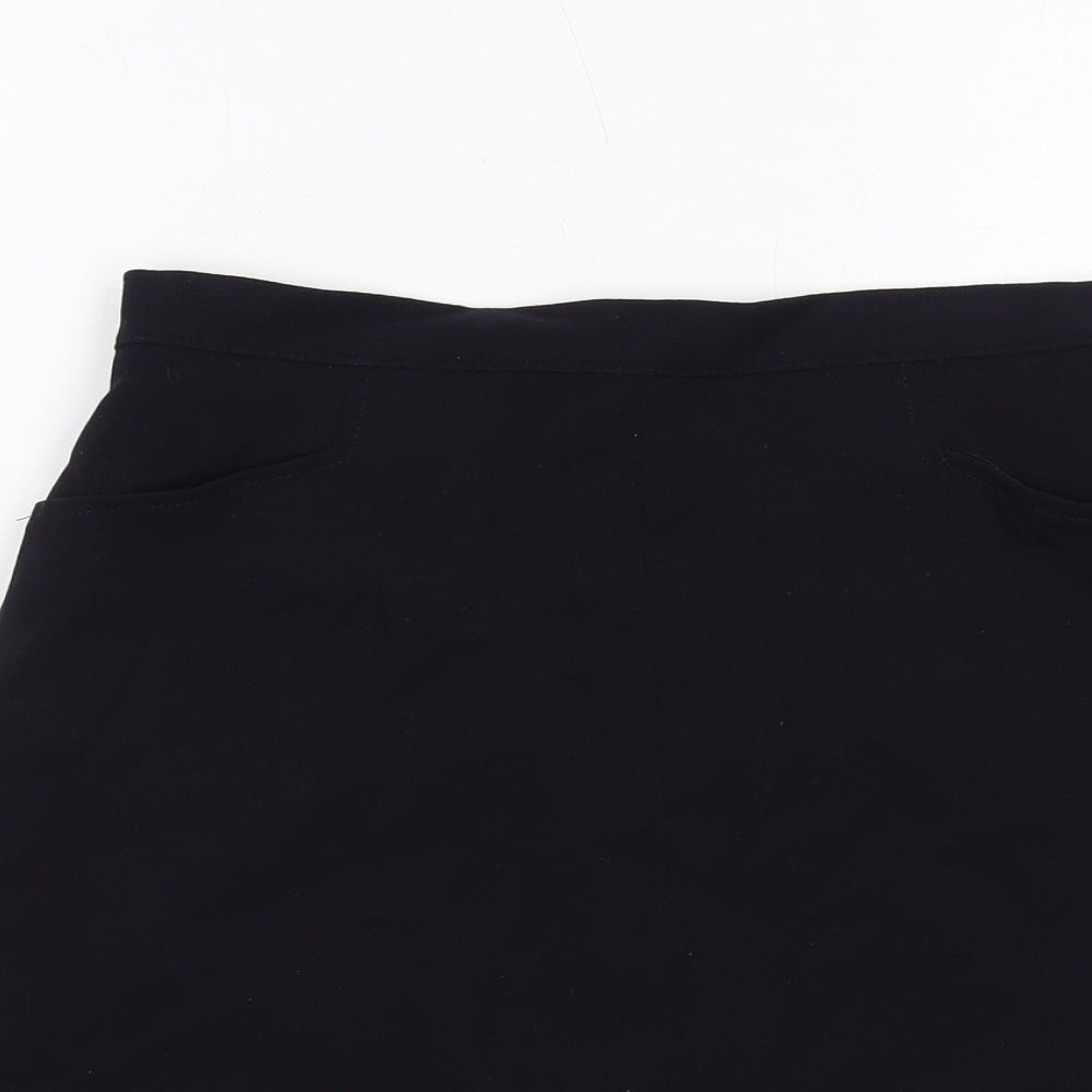 NEXT Womens Blue Polyester A-Line Skirt Size 12 Zip