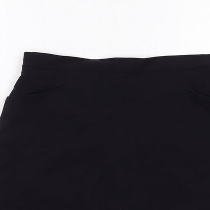 Next Womens Blue Polyester A-Line Skirt Size 12 Zip