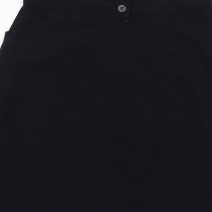 Next Womens Blue Polyester A-Line Skirt Size 12 Zip