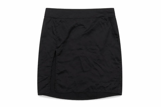 Boohoo Womens Black Polyester A-Line Skirt Size 8