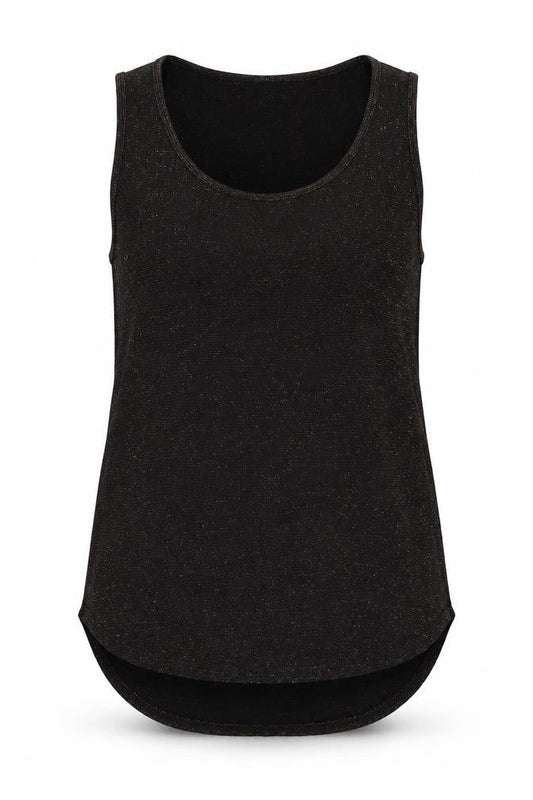 Next Womens Black Viscose Basic Tank Size 10 Scoop Neck