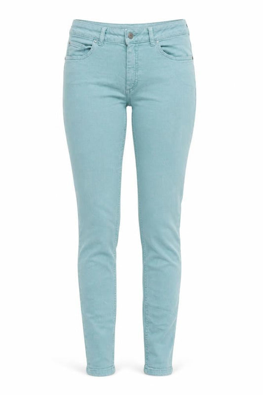 Marks & Spencer Womens Blue Cotton Skinny Jeans Size 12 Slim Zip