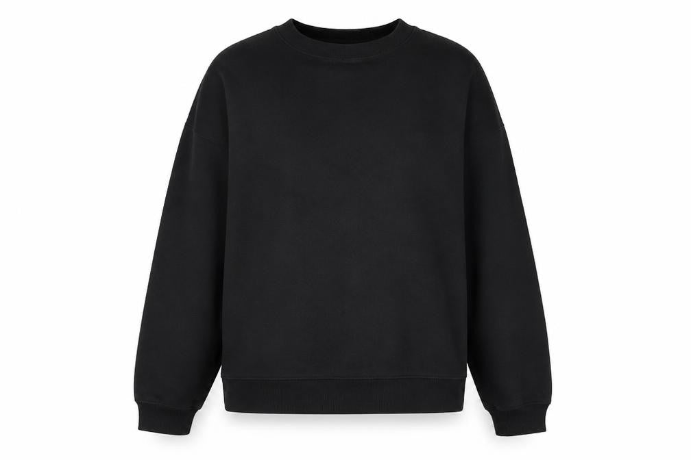 Topshop Womens Black Polyester Pullover Sweatshirt Size S Pullover