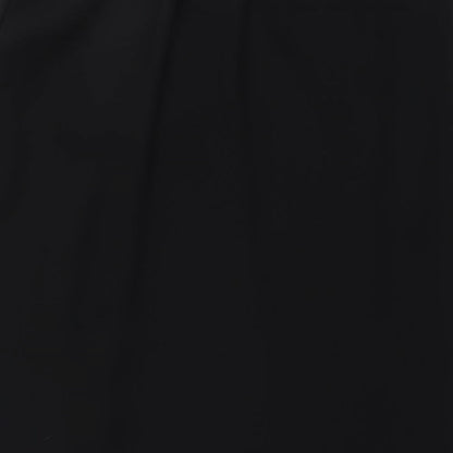 Brand and care label for Frank Usher women’s black polyester a-line skirt, size UK 10