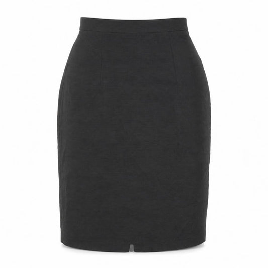 Kaliko Womens Black Striped Viscose A-Line Skirt Size 8 Zip