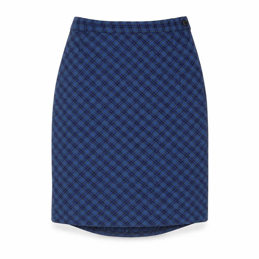 Monkhouse Womens Blue Geometric Polyester A-Line Skirt Size 30 in Zip