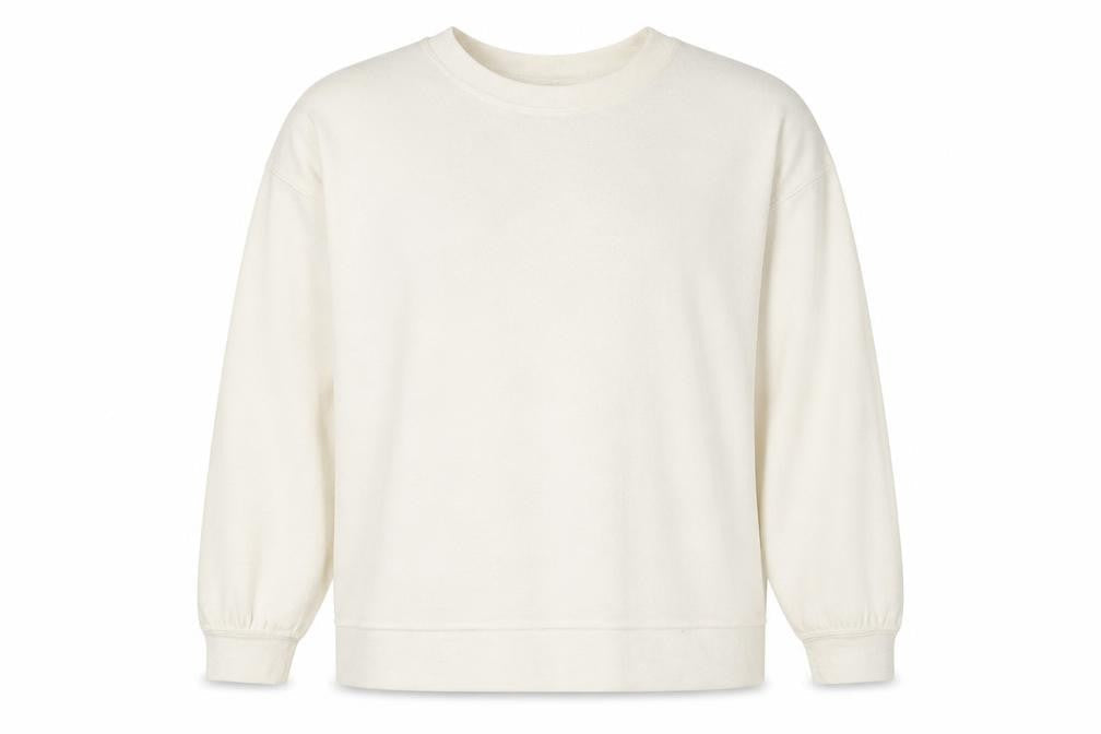 H&M Womens Ivory Polyester Pullover Sweatshirt Size S Pullover