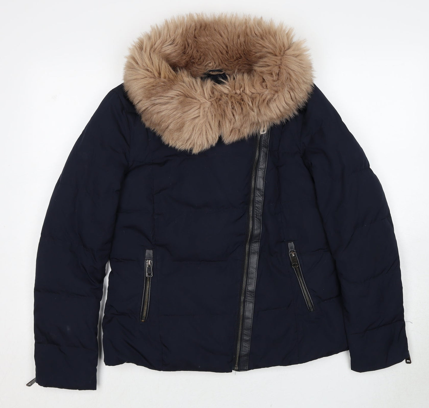 Zara Womens Blue Jacket Size S Zip