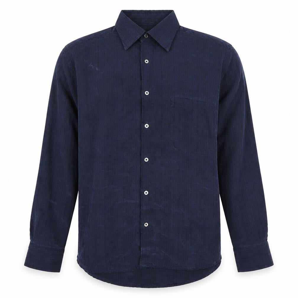 NEXT Mens Blue Modal Button-Up Size L Collared Button