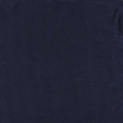 Next Mens Blue Modal Button-Up Size L Collared Button