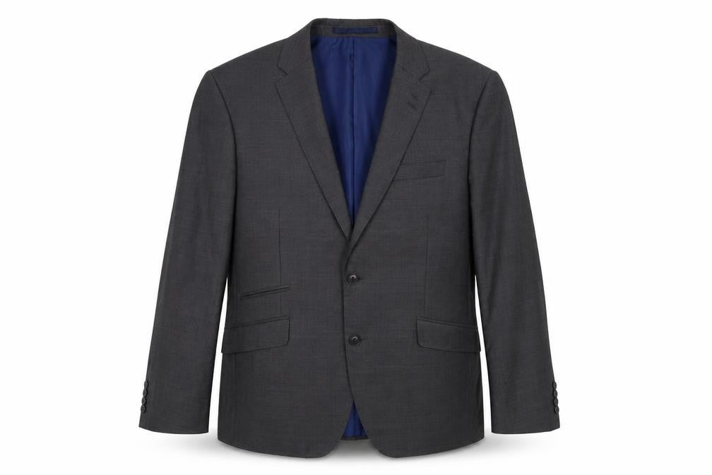 Marks & Spencer Mens Grey Polyester Jacket Suit Jacket Size 42 Regular