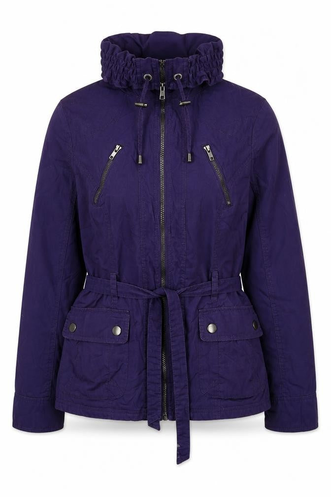 Marks & Spencer Womens Purple Jacket Size 14 Zip
