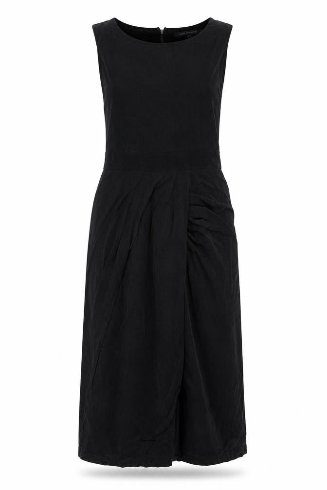 French Connection Womens Black Cupro A-Line Size 10 Round Neck Zip