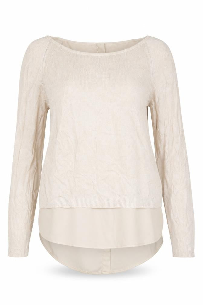 Yest Womens Beige Round Neck Viscose Pullover Jumper Size 10