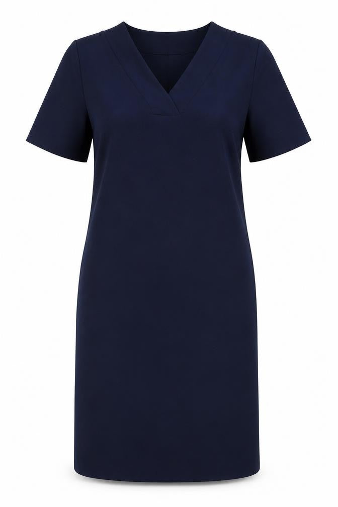 Marks & Spencer Womens Blue Polyester A-Line Size 8 V-Neck Pullover