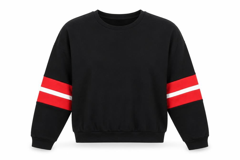 Bershka Womens Black Acrylic Pullover Sweatshirt Size M Pullover